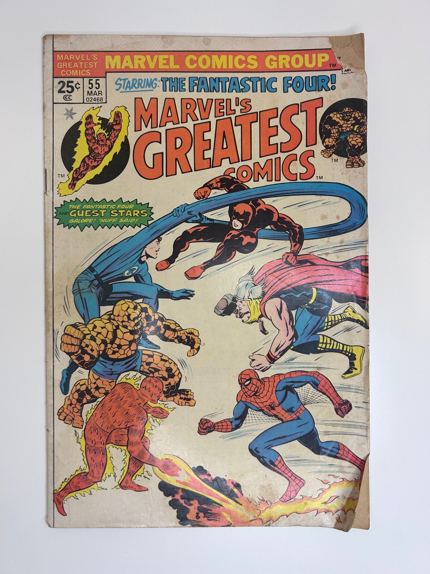 Marvel's Greatest Comics #55 Starring The Fantastic Four Vintage 1975 Comic Book