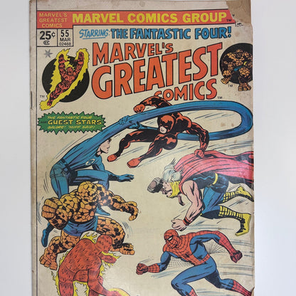 Marvel's Greatest Comics #55 Starring The Fantastic Four Vintage 1975 Comic Book
