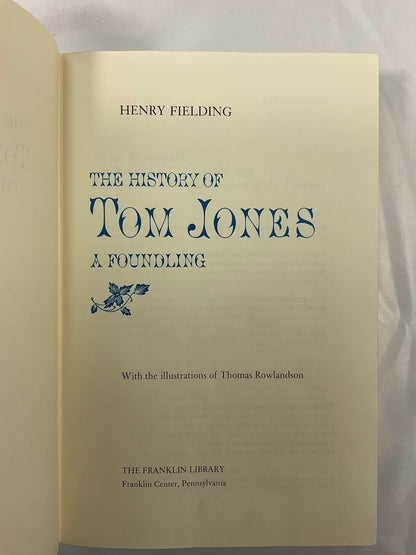 Tom Jones by Henry Fielding Vintage 1980 Leather Bound Hardcover Book