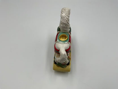 Vintage Giftco Inc. Christmas Rocking Horse Candle Holder Figurine Holiday Decor
