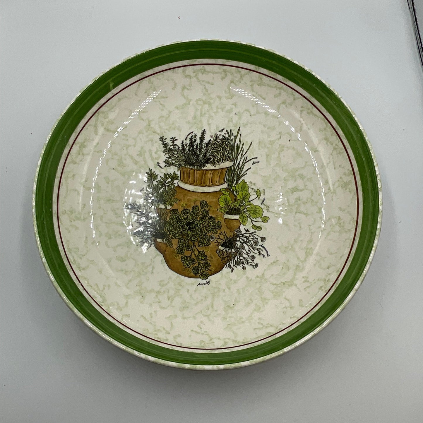 Vintage Hallmark “Herb Garden” Pasta Bowls Made in Italy Set of 2