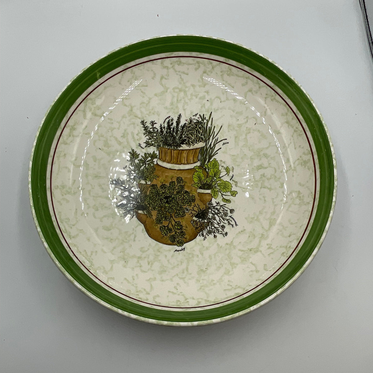 Vintage Hallmark “Herb Garden” Pasta Bowls Made in Italy Set of 2