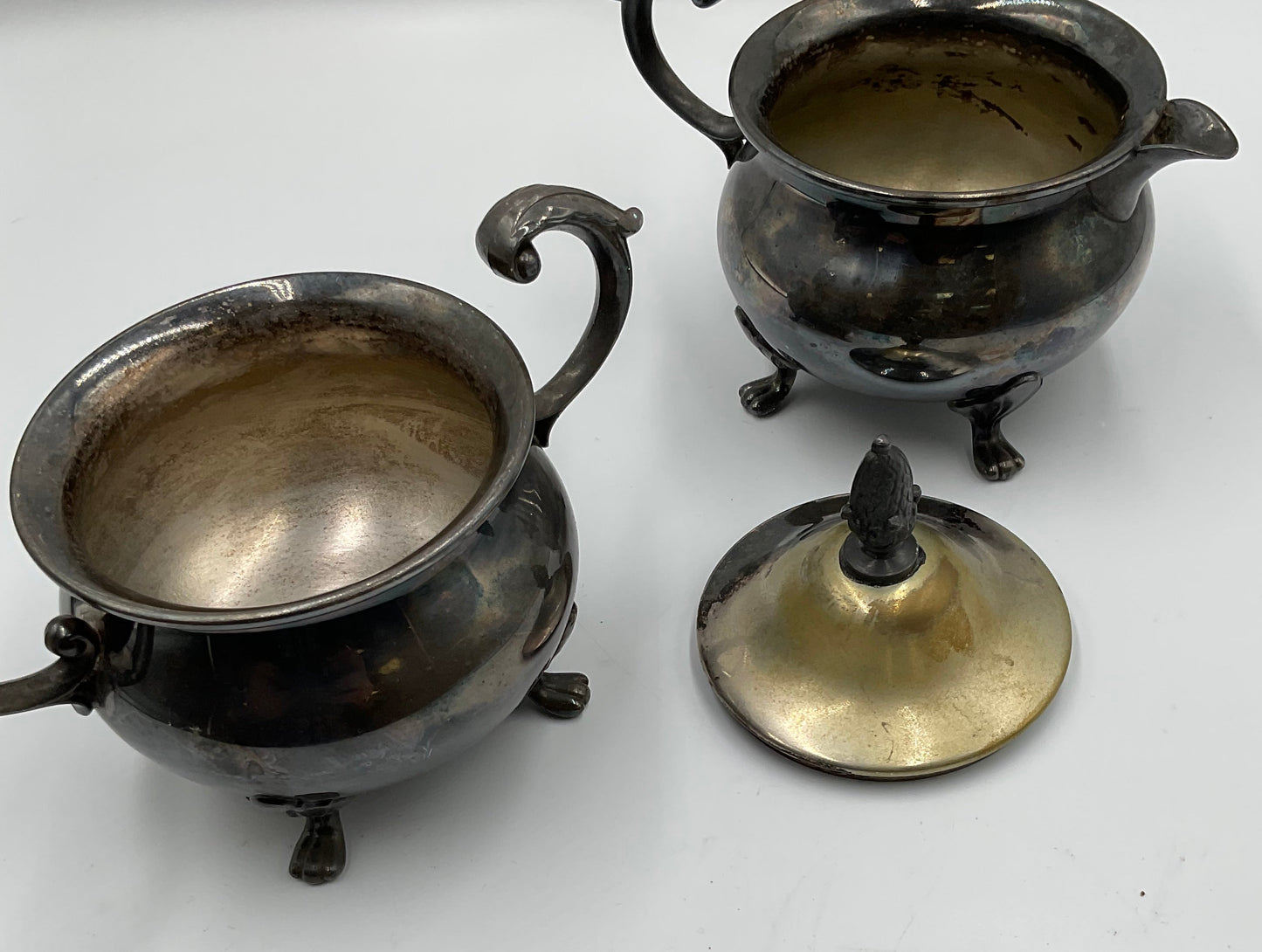 Vintage Sugar Bowl and Creamer Pitcher