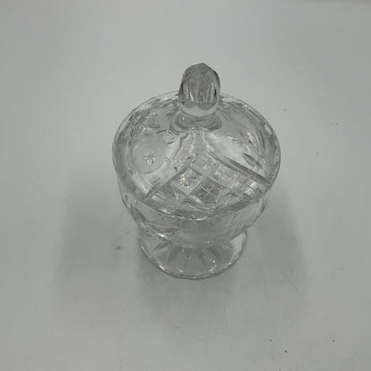 Chardoney Crystal Etched Compote Candy Jar