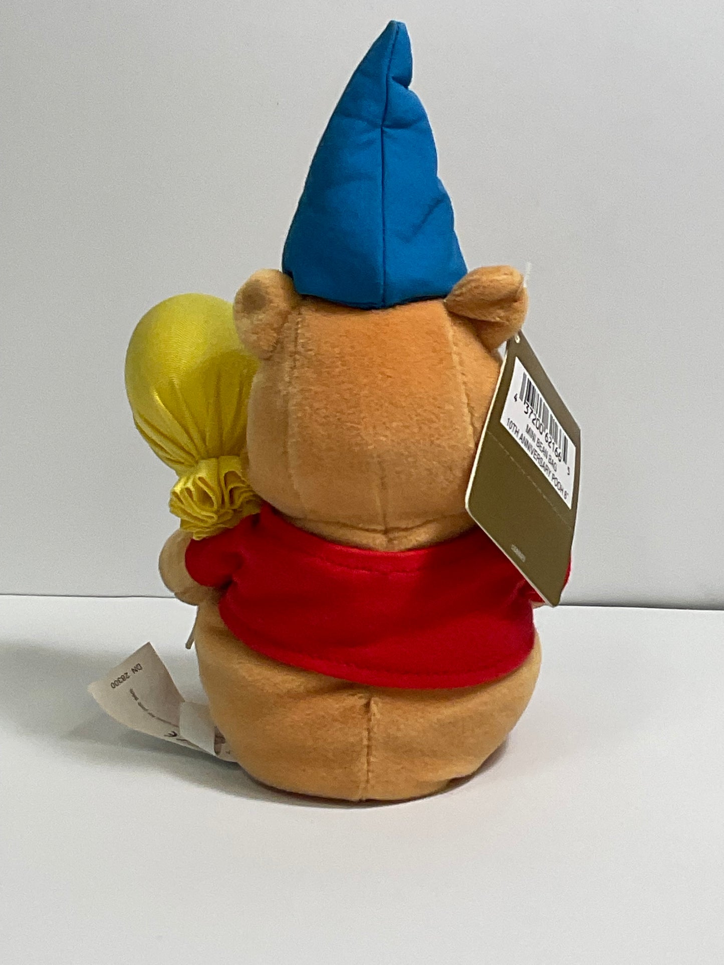 Disney Store 10th Anniversary Winnie the Pooh Bear Vintage Mini Beanbag Beanie Plush Collectible Europe