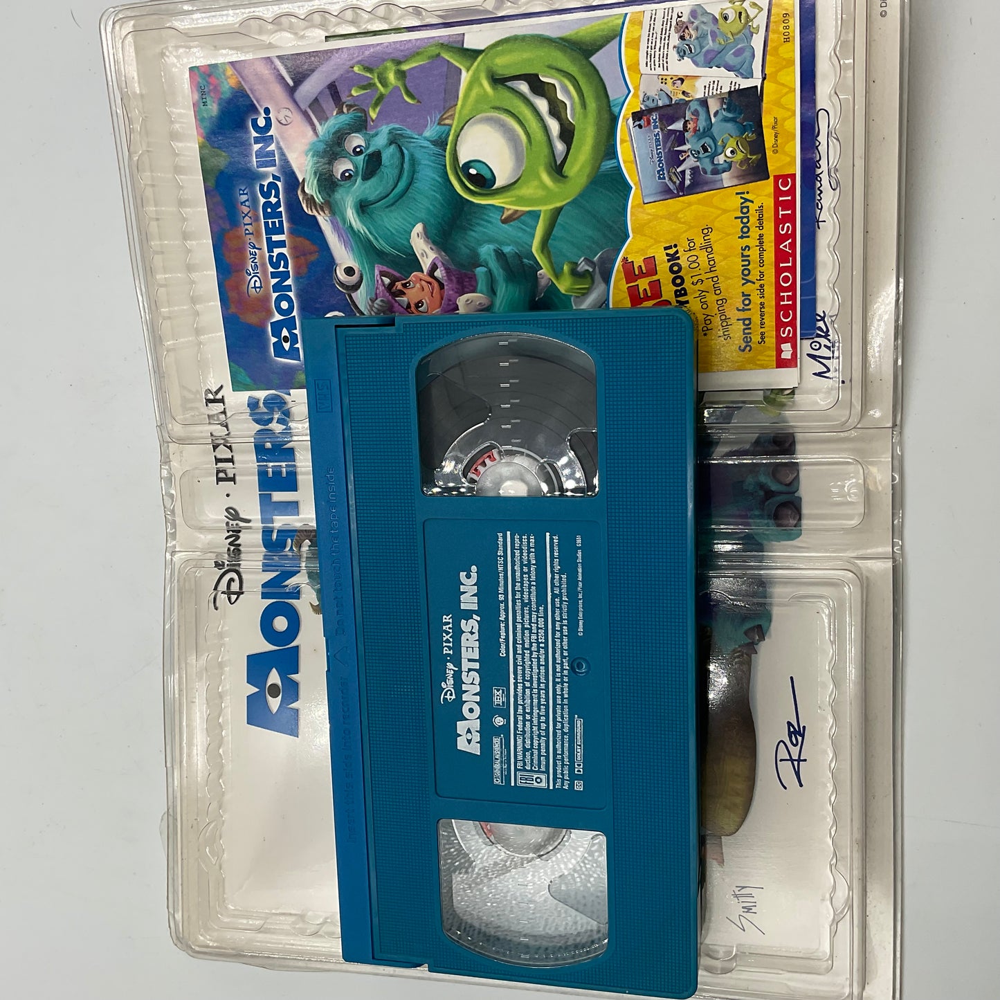Disney’s Pixar Monsters Inc. VHS Tape