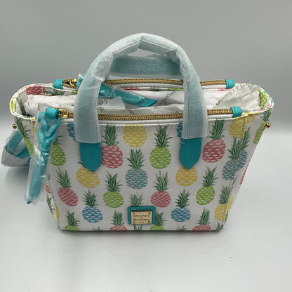 Dooney & Bourke Small Purse White with Pineapples
