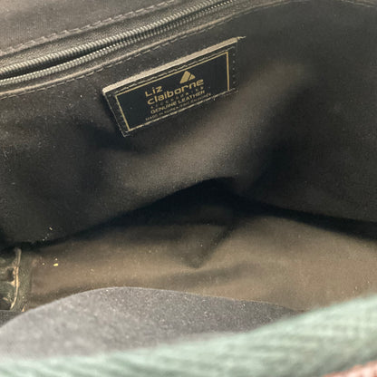 Liz Claiborne Green and Brown Large Purse