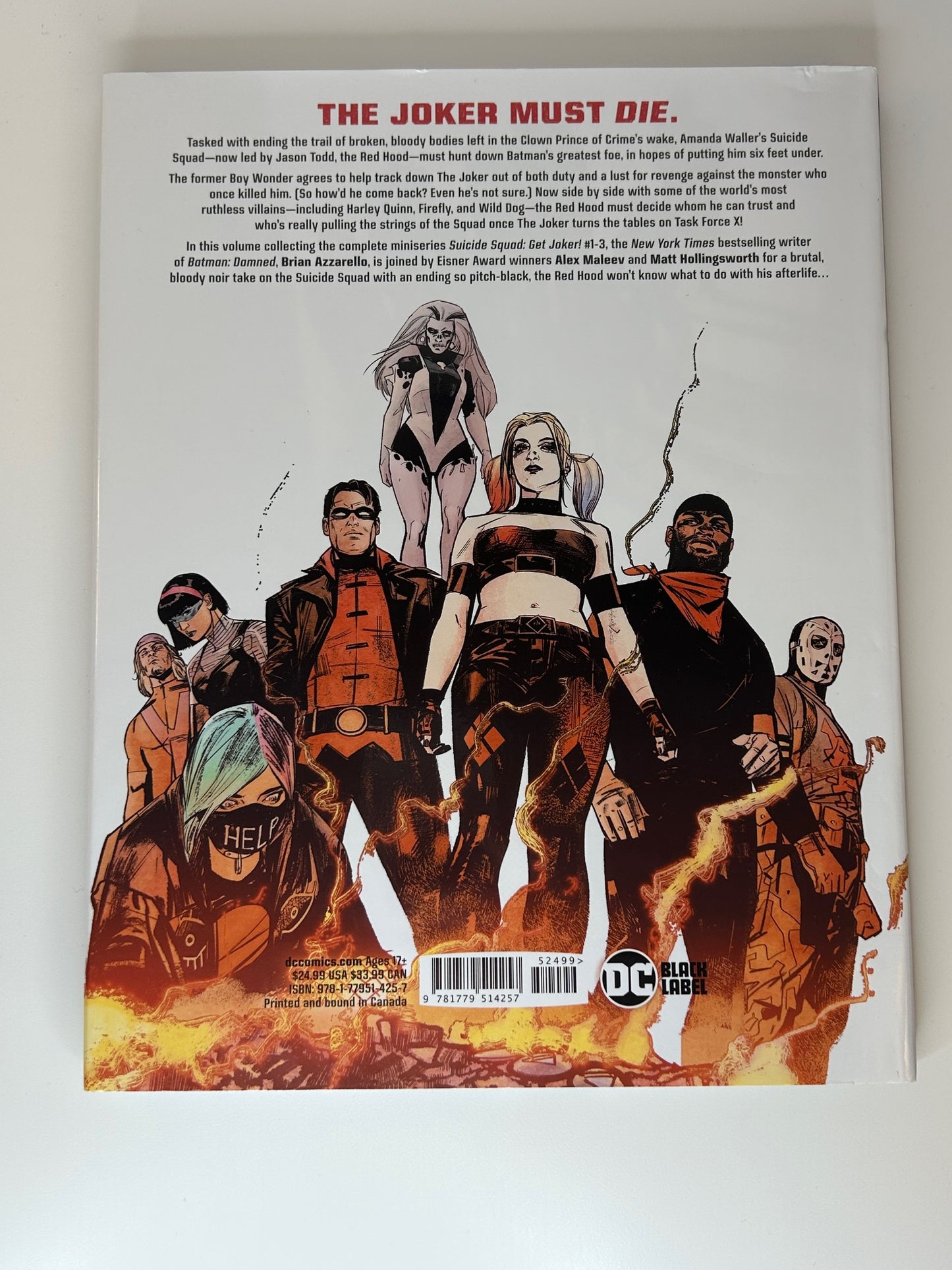 Suicide Squad Get Joker! DC Comics Hardcover Comic Book Graphic Novel July 5 2022