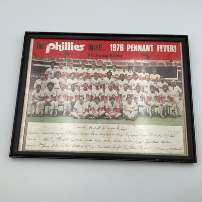 The Phillies Have It…1976 Pennant Fever Autographed Phillies Team Photo