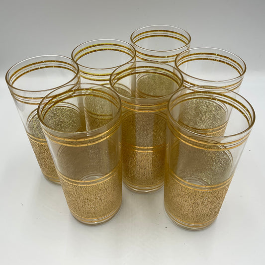 Vintage Mid-Century Highball Glasses Set of 7