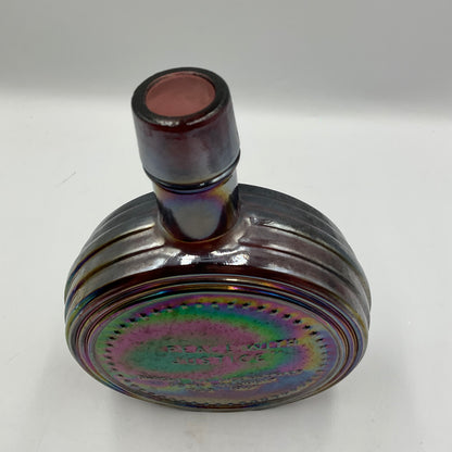 Vintage Wheaton Purple Carnival Glass Bottle