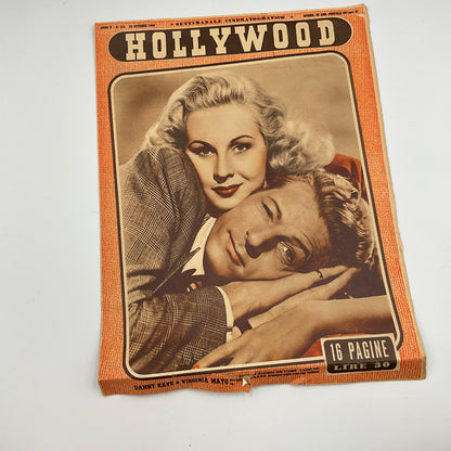 Vintage Italian Film Magazine Hollywood Dated June 23,1949