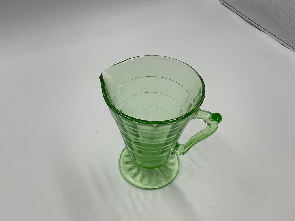 Green Depression Vintage Creamer Pitcher