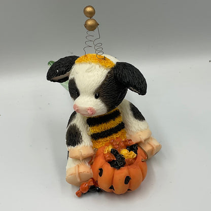 Enesco Mary's Moo Moos Busy Bee-ing Sweet Halloween Cow Figurine #731811
