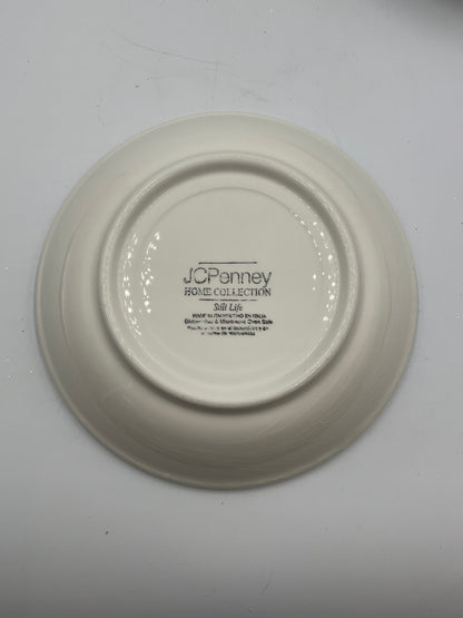 JC Penny Home Collection Still Life Set of 4 Pasta Bowls Fruit Made in Italy