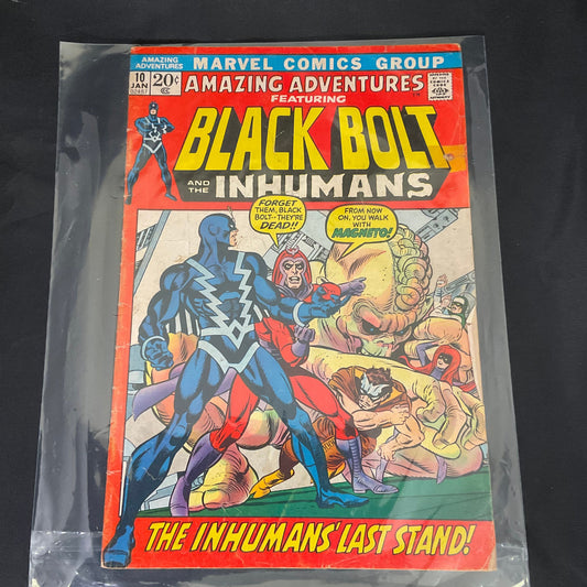 Amazing Adventures Featuring Black Bolt And The Inhumans The Inhumans' Last Stand #10 1972