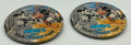 Vintage Pin-Backs Mickey's 60th Birthday Disneyland Buttons 1988  Lot of 2