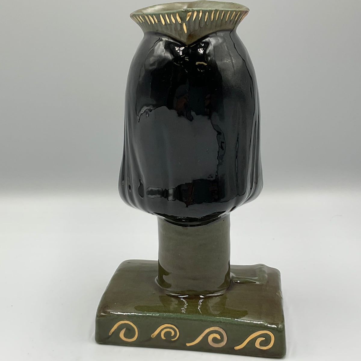 Vintage Dorothy Kindell Egyptian Revival Head Vase Ceramic Bust