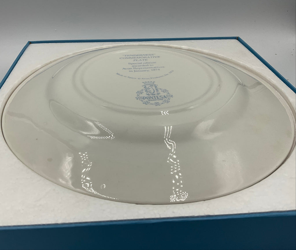 1974 Avon Tenderness Collector’s Plate By Pontesa Ironstone