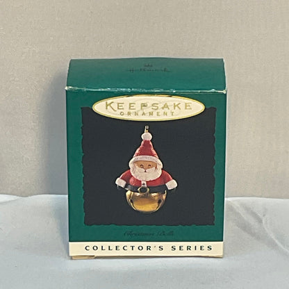 1996 Christmas Bells SANTA ~ #2 in Series ~ Hallmark Miniature Ornament