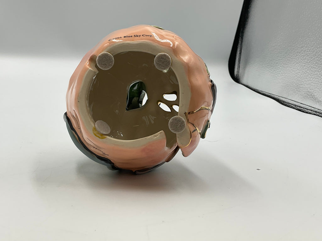 Heather Goldminc Clayworks The Passionate Peach Ceramic Candle Holder 2001