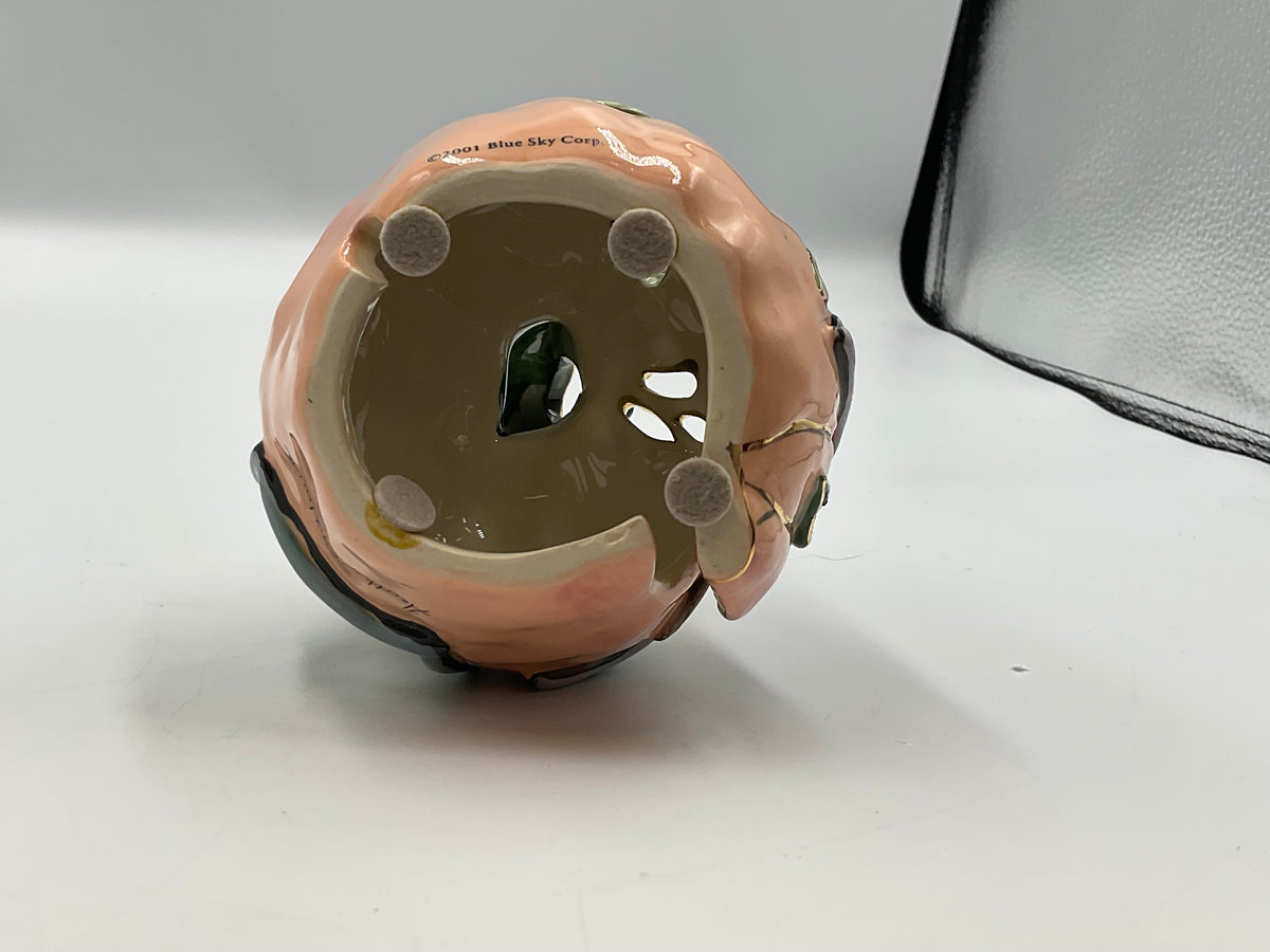 Heather Goldminc Clayworks The Passionate Peach Ceramic Candle Holder 2001