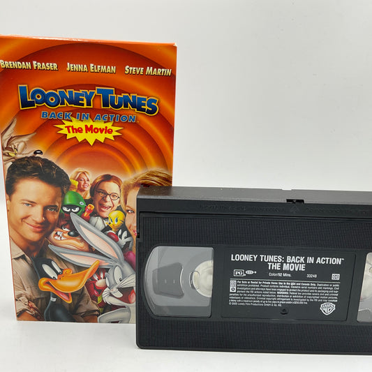Looney Tunes Back in Action Vintage VHS Video Tape WB Movie Untested