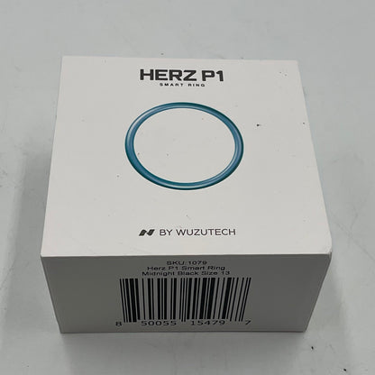 HERZ P1 Smart Ring by WUZUTECH Midnight Black Size 13 New in Box