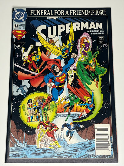 Superman #83 Funeral For A Friend Epilogue Vintage 1993 DC Comic Book