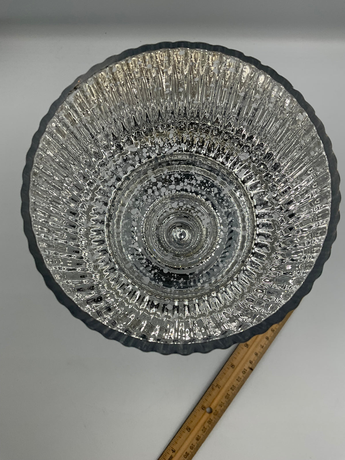 Kirkland home set of 3 glass silver hurricanes