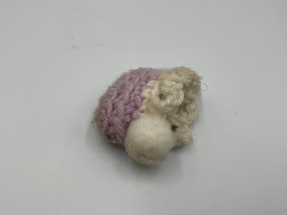 Vintage Doll Lavender Hand Crochet Victorian Dress Hat Handmade Outfit