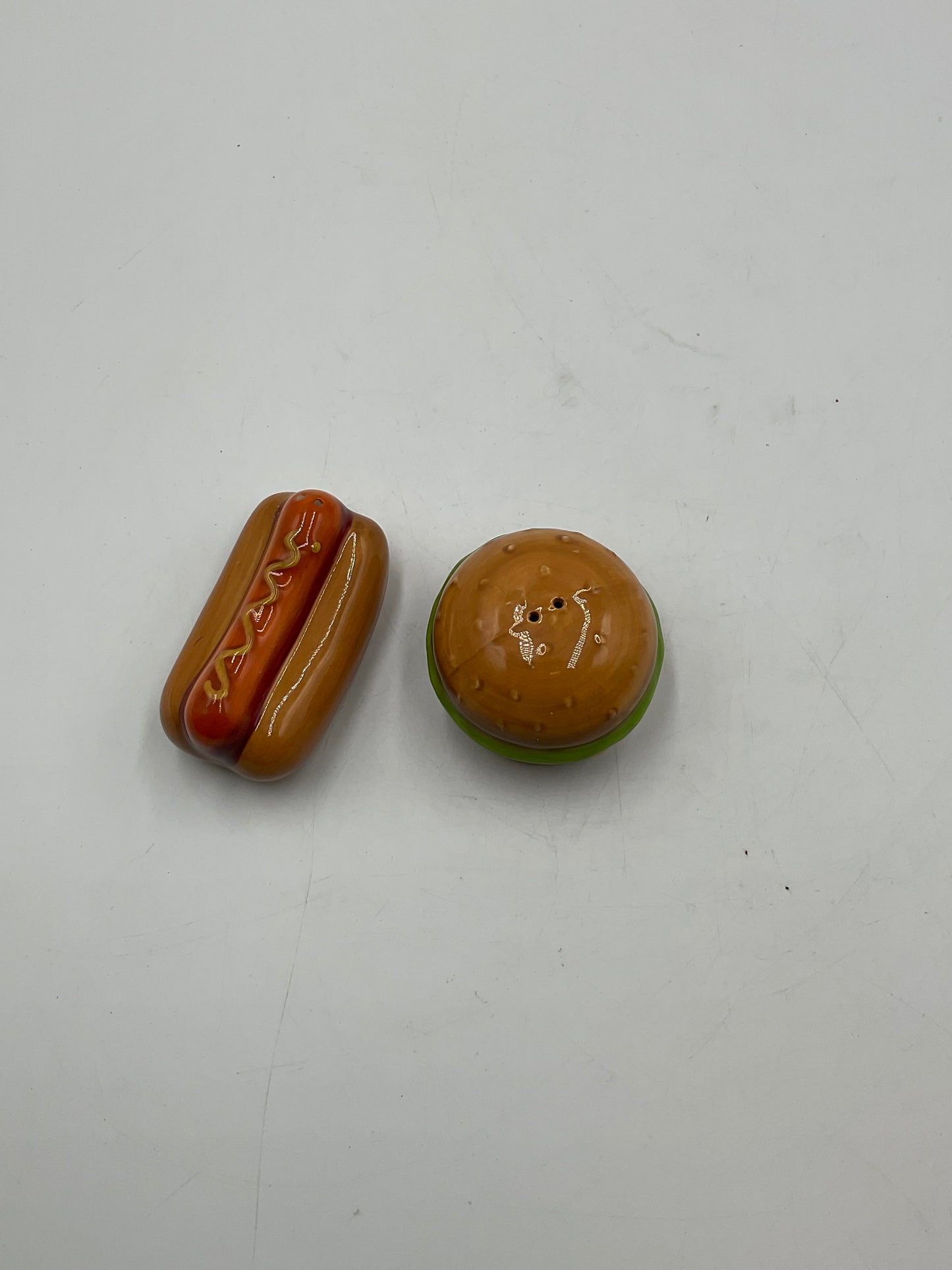Hot Dog and Hamburger Salt and Pepper Shakers
