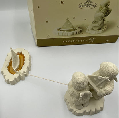 Department 56 Snowbabies Sailing The Seas Friendship Club Figurine Set w/ Box
