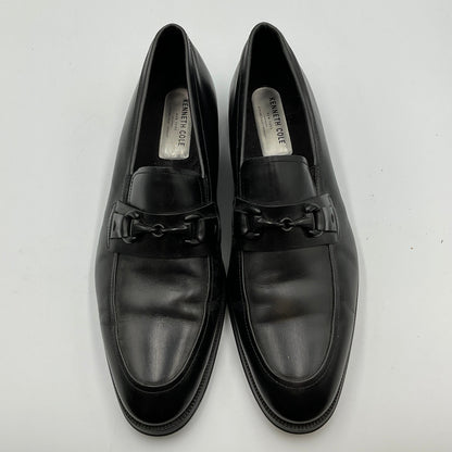 Kenneth Cole Black Leather Brock Loafers Men's Shoes Size 12