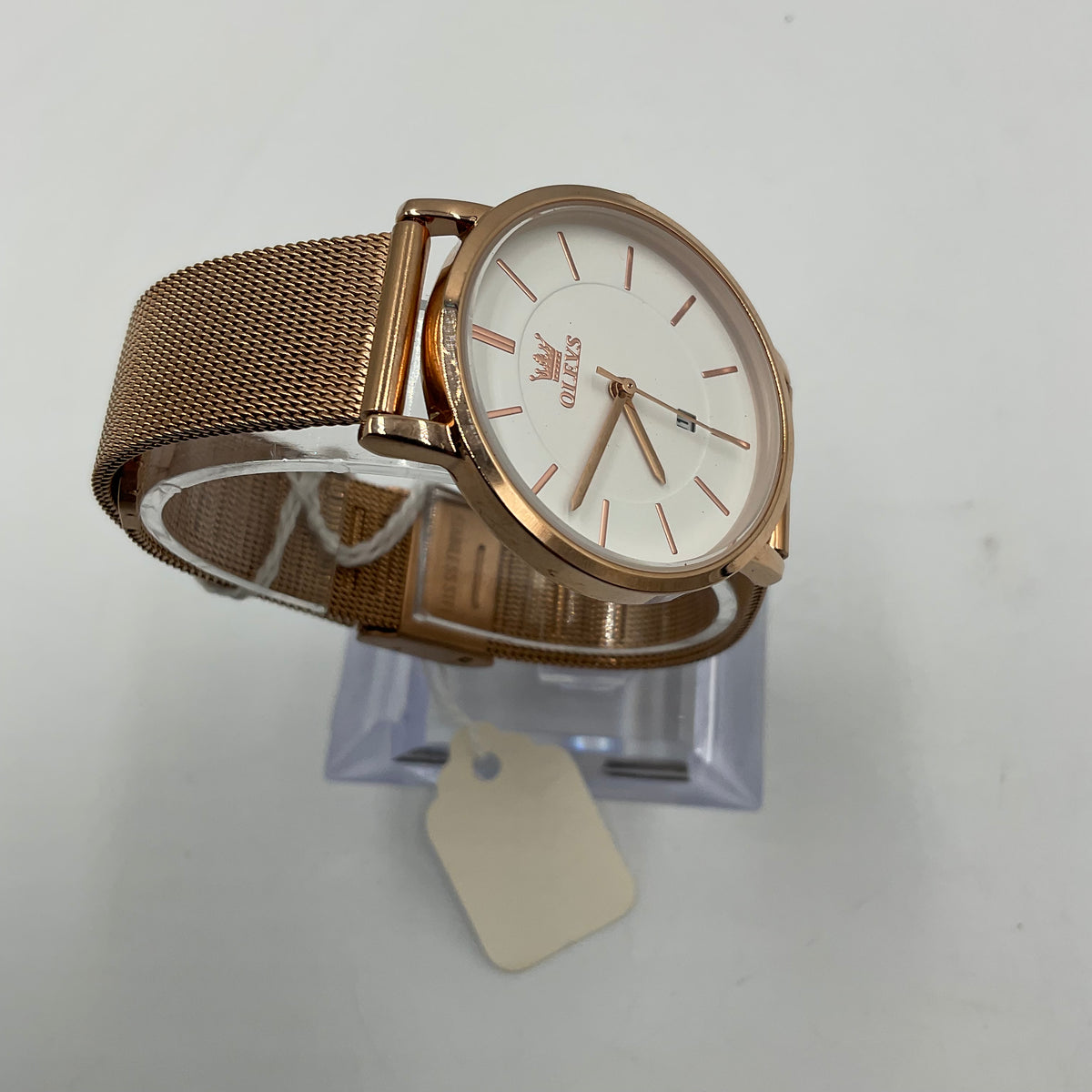OLVES Mesh Band Quartz Waterproof Watch New Battery
