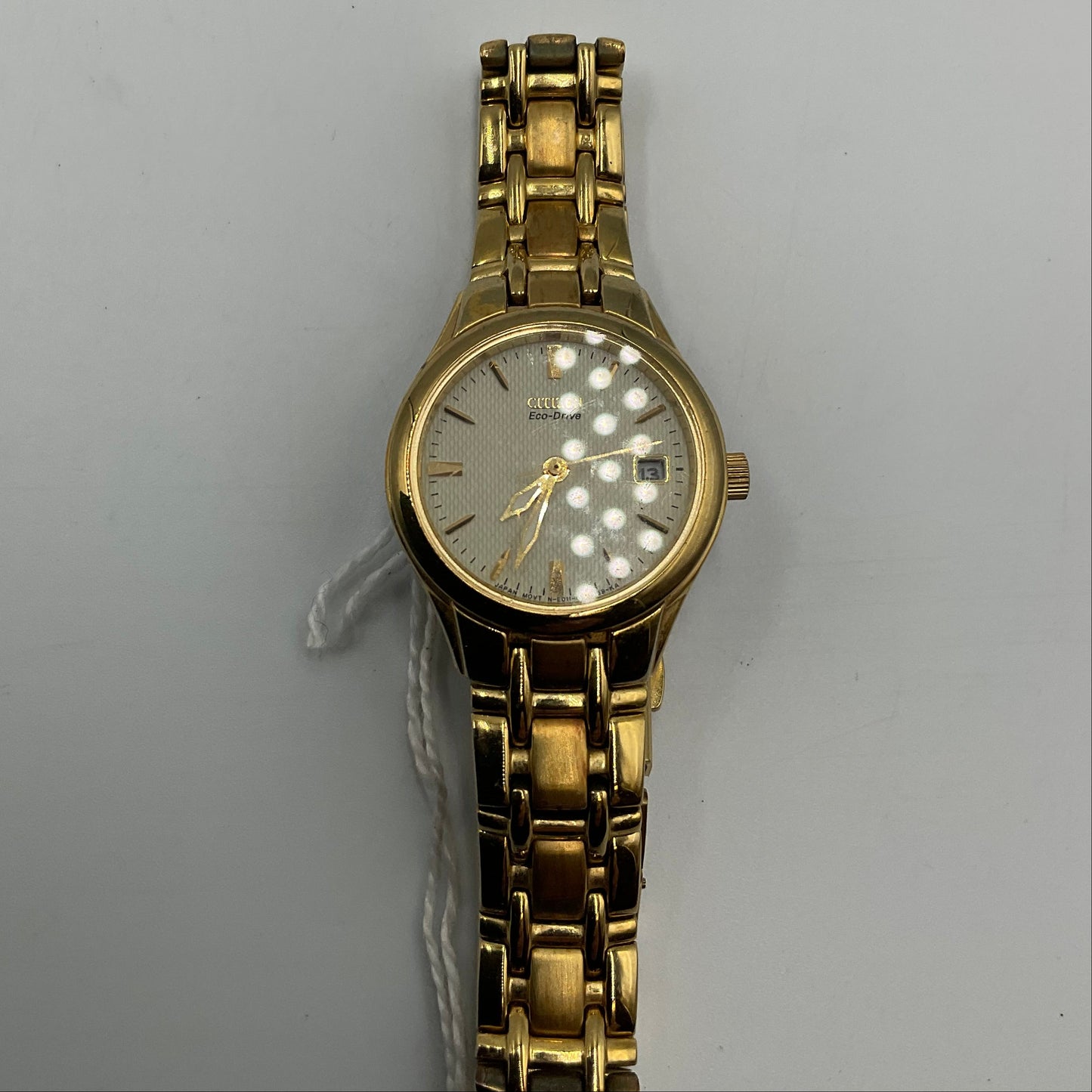 Citizen Eco Drive Goldtone Stainless Steel Analog Quartz Watch