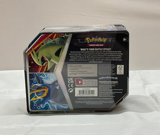 Pokemon Empolean V Strikers TCG Tin 5 Booster Packs Rare Foil Trading Card Game New Factory Sealed