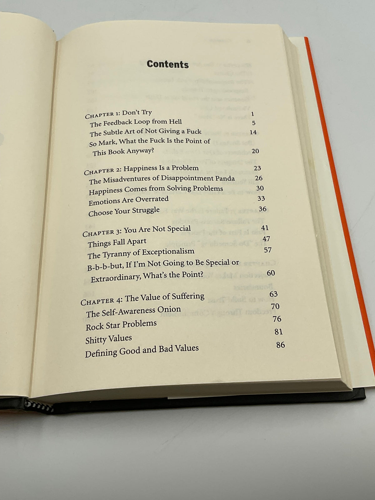 The Subtle Art of Not Giving a F*ck Mark Manson HarperOne Hardcover