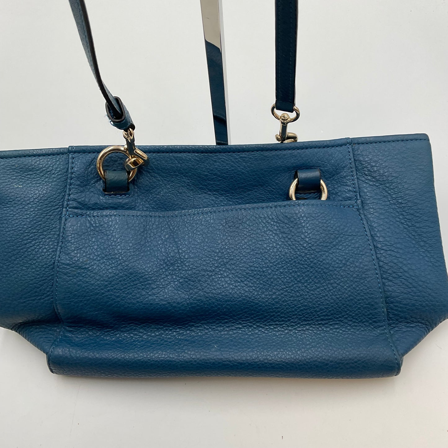 Coach Blue Pebbled Leather Purse