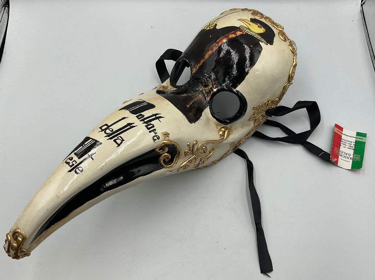 Hand Painted Venetian Plague Doctor Mask