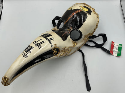 Hand Painted Venetian Plague Doctor Mask