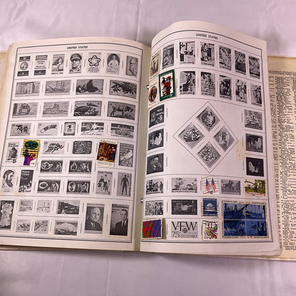 Traveler Stamp Album for International Postage Stamp Collectors Partially Full Incomplete