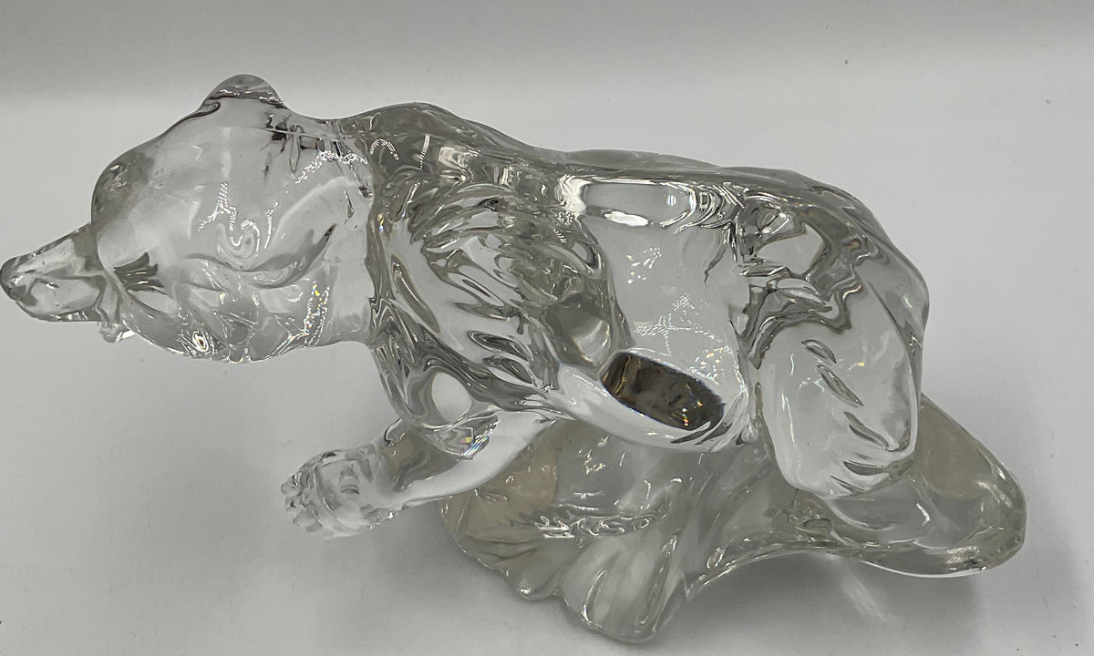 Vintage Lead Crystal Grizzly Bear “Wonders Of The Wild" Collection
