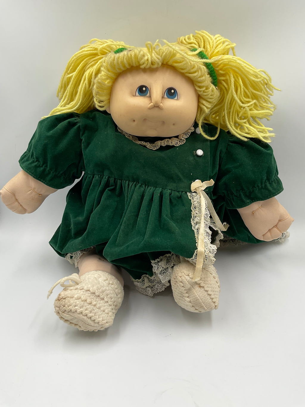 Vintage 1984 The Original Doll Baby Martha Nelson Kid Doll Blonde Hair Blue Girl