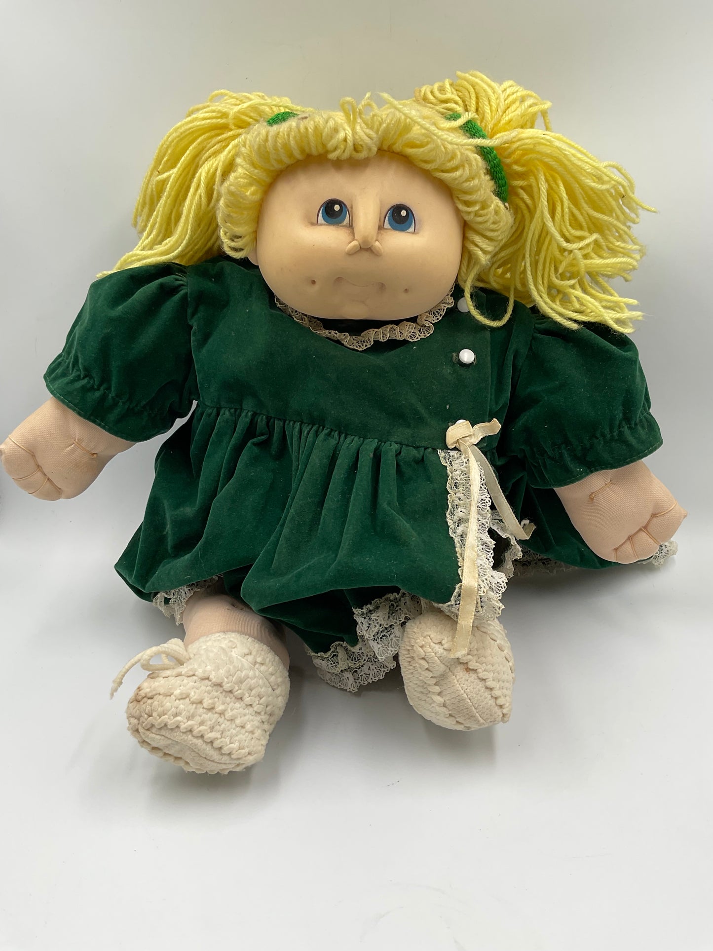 Vintage 1984 The Original Doll Baby Martha Nelson Kid Doll Blonde Hair Blue Girl