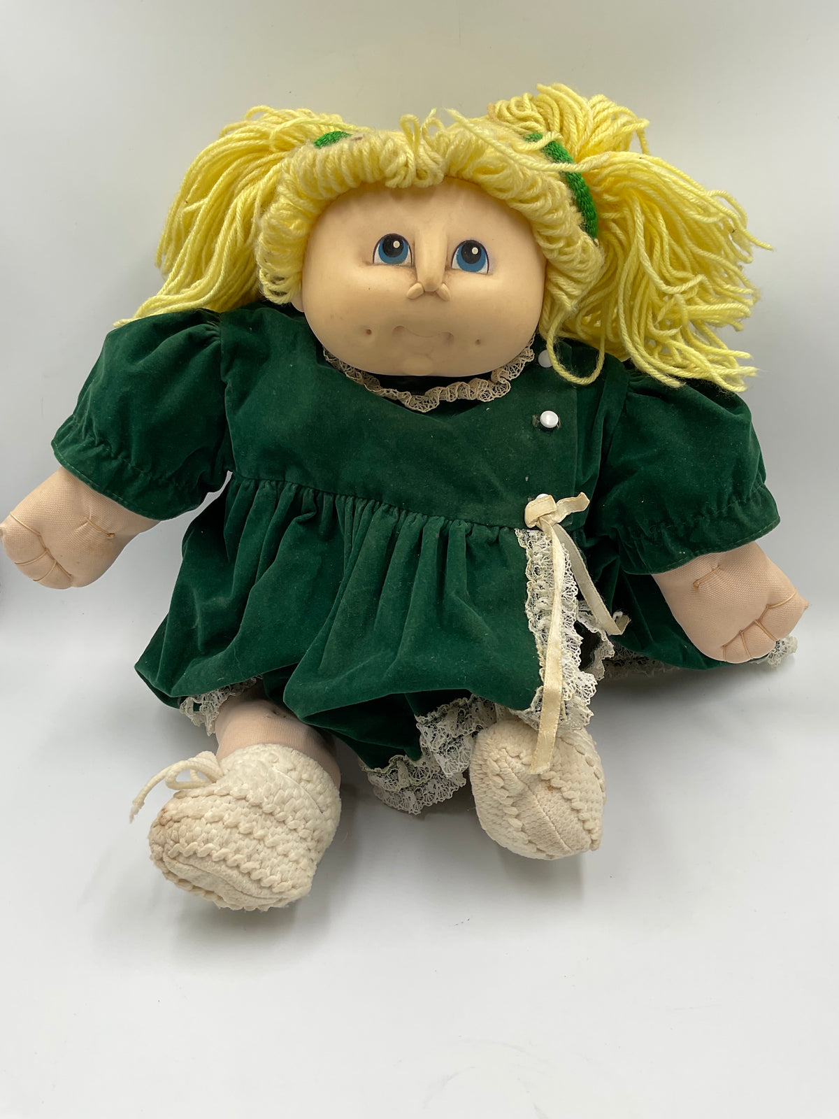Vintage 1984 The Original Doll Baby Martha Nelson Kid Doll Blonde Hair Blue Girl