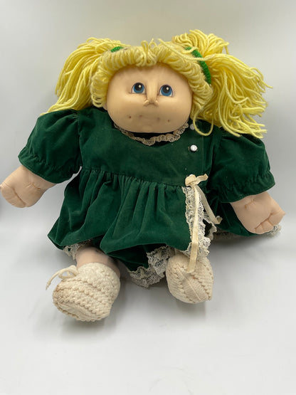 Vintage 1984 The Original Doll Baby Martha Nelson Kid Doll Blonde Hair Blue Girl
