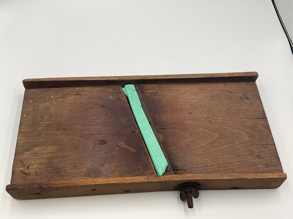 Primitive Wooden Cabbage Kraut Cutter Slaw Slicer Mandolin