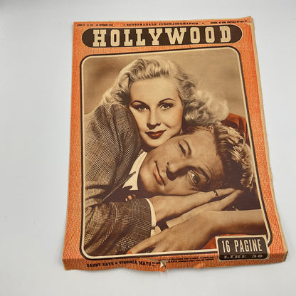 Vintage Italian Film Magazine Hollywood Dated June 23,1949